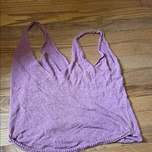 Free People Purple Knit Tank Top